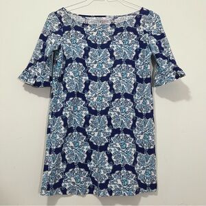 Lilly Pulitzer Tunic Dress Petite XS Hey Sailor Mermaid Print Shift Seashells